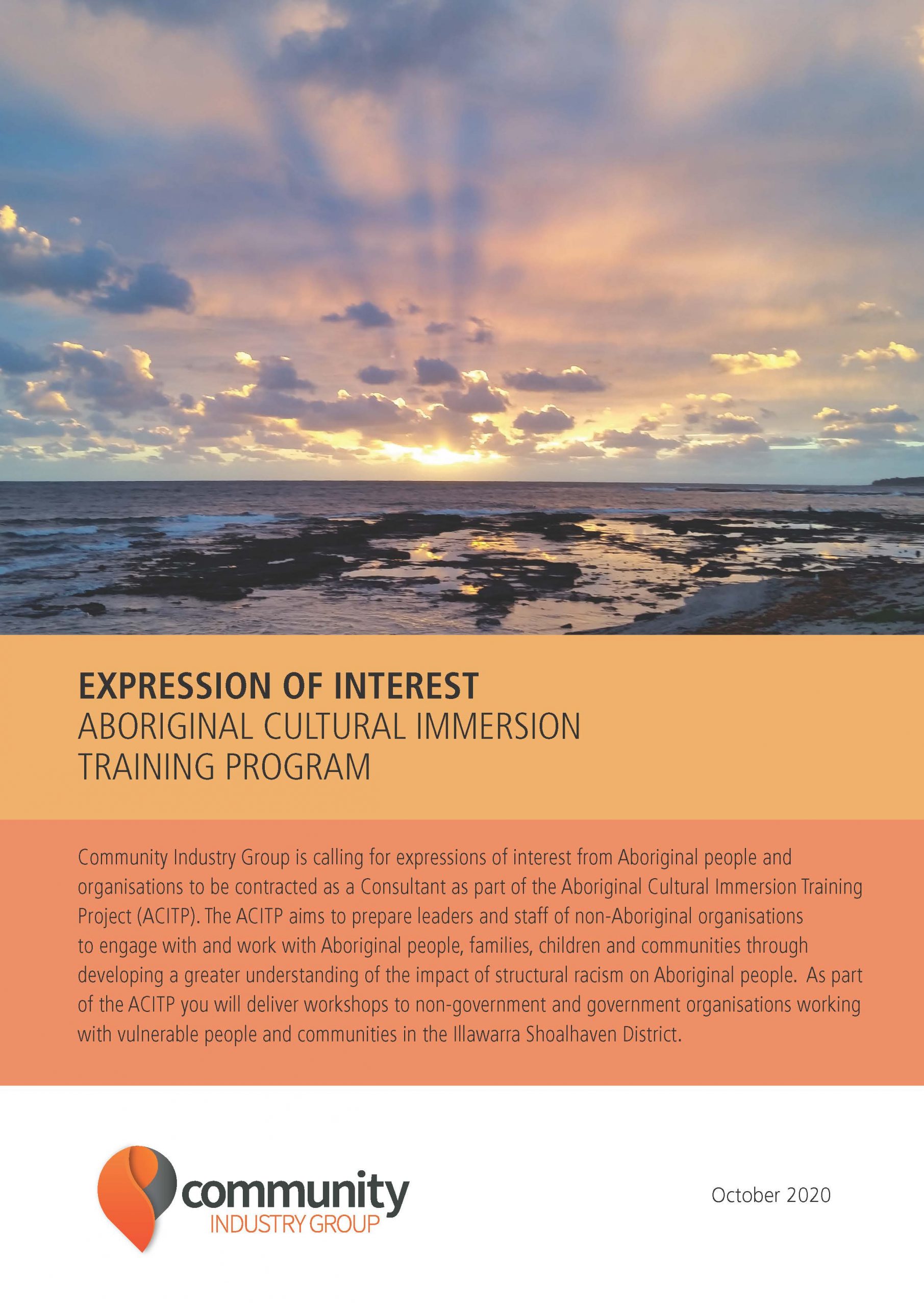 EOI – Aboriginal Cultural Immersion Training Program